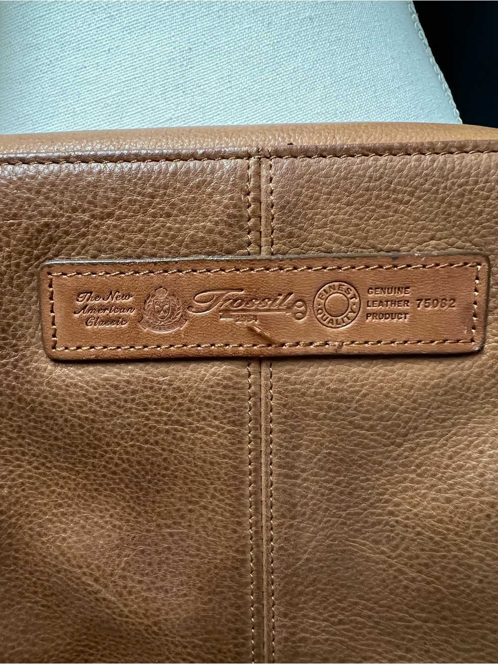 Fossil Brown Leather Shoulder crossbody bag - Picture 6 of 9
